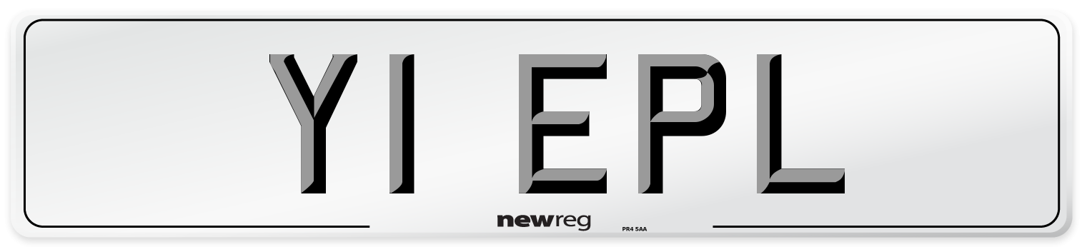 Y1 EPL Number Plate from New Reg